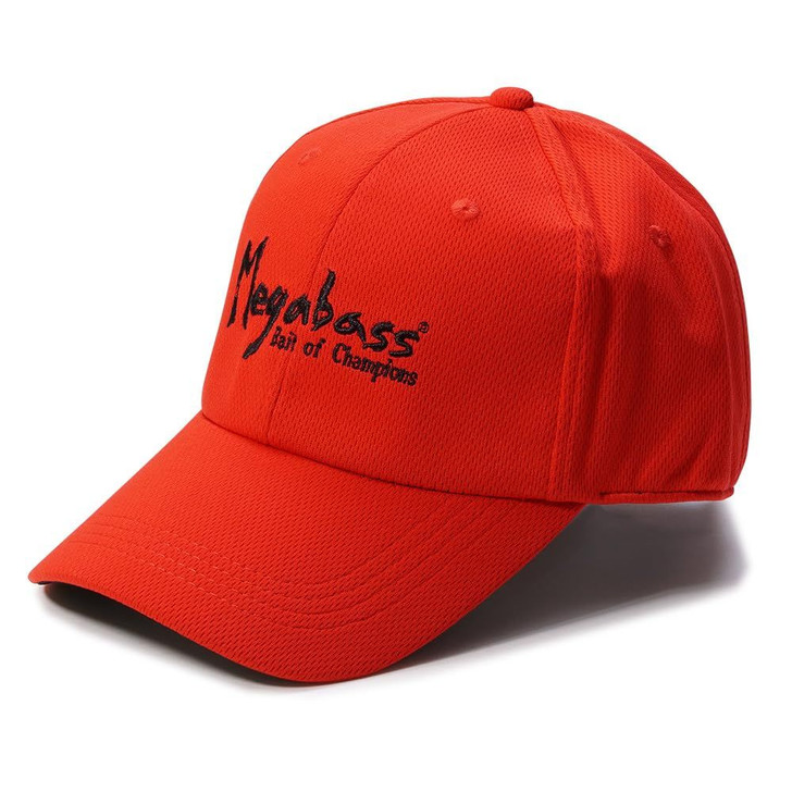 Megabass Megabass Field Cap Brush Logo Red/Black