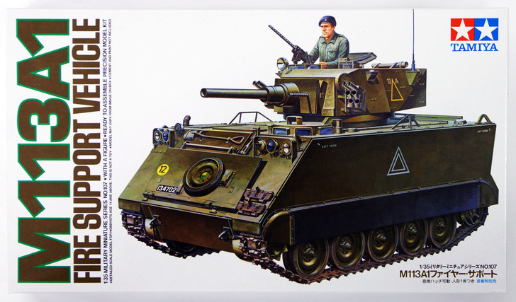 Tamiya 35107 M113A1 Fire Support Vehicle 1/35 Scale Kit (4950344961924)