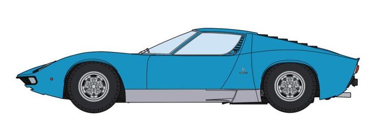 Hasegawa Lamborghini Miura P400 Sv Blue Body