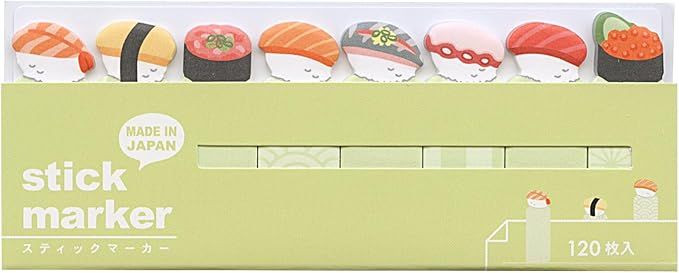 Mind Wave Stick Marker Japanese Series Sticky Notes (Sushi)
