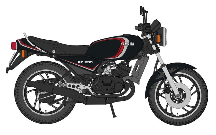 Hasegawa Yamaha RZ250 (4L3) (1982) New Yamaha Black