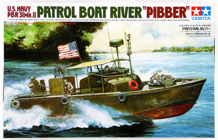 Tamiya 35150 US Navy PBR31 MkII Patrol Boat River "Pibber"  1/35 Scale Kit