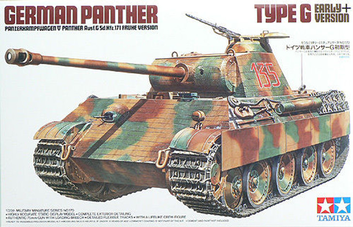 Tamiya 1/35 35174 German Panther Type G Steel Wheel Version Model Kit