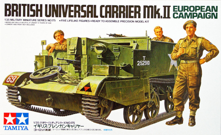 Tamiya 35175 British Universal Carrier Mk.II European Campaign 1/35 Scale Kit