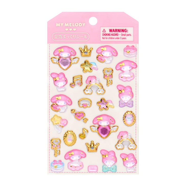 Sanrio My Melody Gold Foil Puffy Sticker 226254