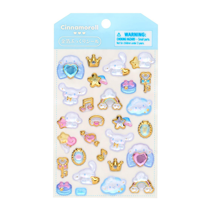 Sanrio Cinnamoroll Gold Foil Puffy Sticker 226297