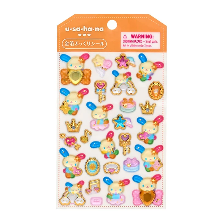 Sanrio Other Gold Foil Puffy Sticker Usahana 226327