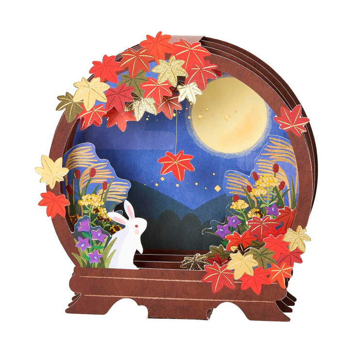 Sanrio Other Message Card Autumn Moon And Rabbit On A Round Shelf JAU 15-6 466344