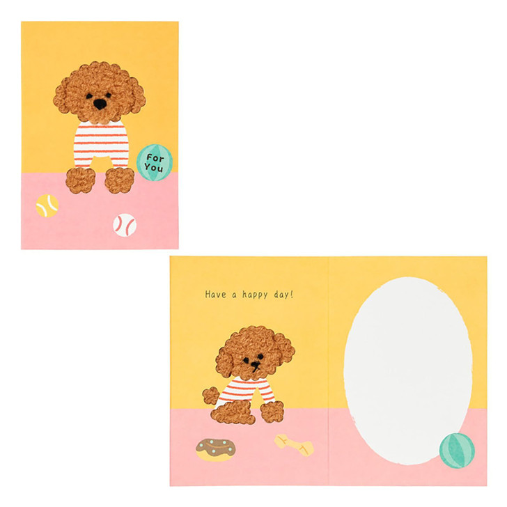 Sanrio Other Message Card Multipurpose Fluffy Dog In Clothes Tamokuteki MU342-6 408379