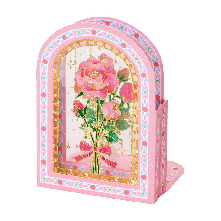 Sanrio Other Message Card Multipurpose Mini Card Stained Glass Pink MU344-6 408522