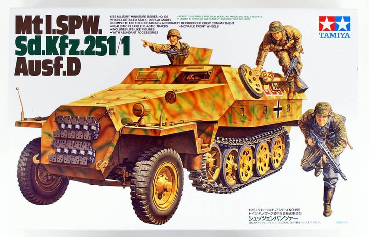 Tamiya 35195 WWII German Mtl SPW Sd.Kfz251/1 Ausf. D Armoured Car