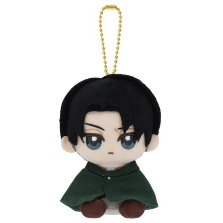 Bandai Attack On Titan Chibi Sitting Plush Mascot Levi