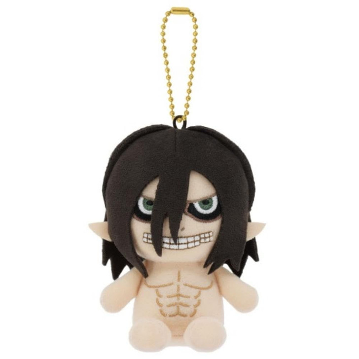 Bandai Attack On Titan Chibi Sitting Plush Mascot Eren Titan