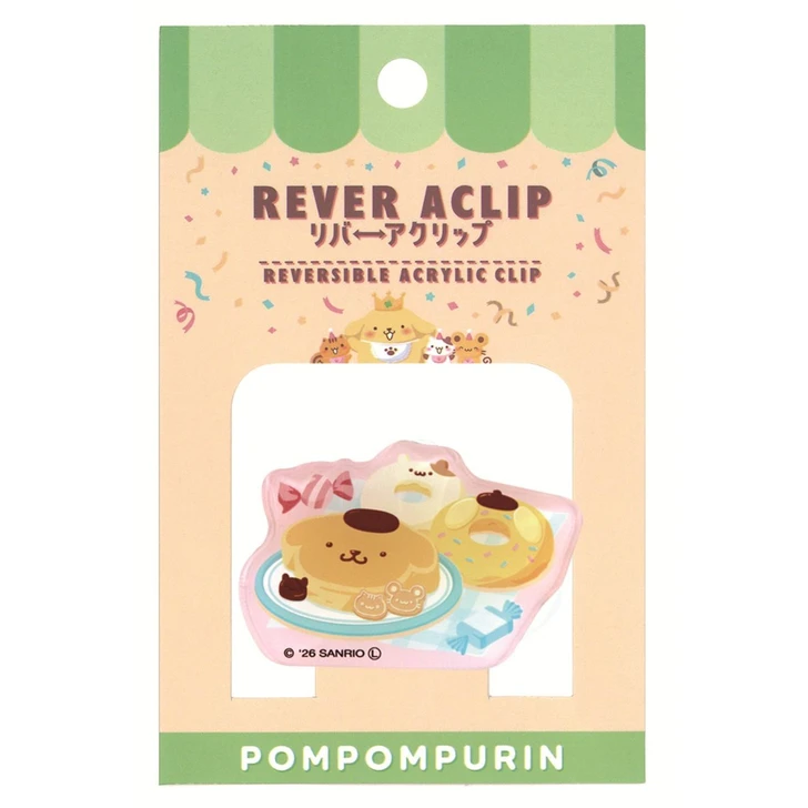 T's Factory Pompompurin River Acrylic Clip D Sweets Party