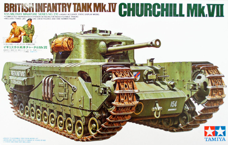 Tamiya 35210 British Infantry Tank Mk.IV Churchill Mk.VII  1/35 Scale Kit