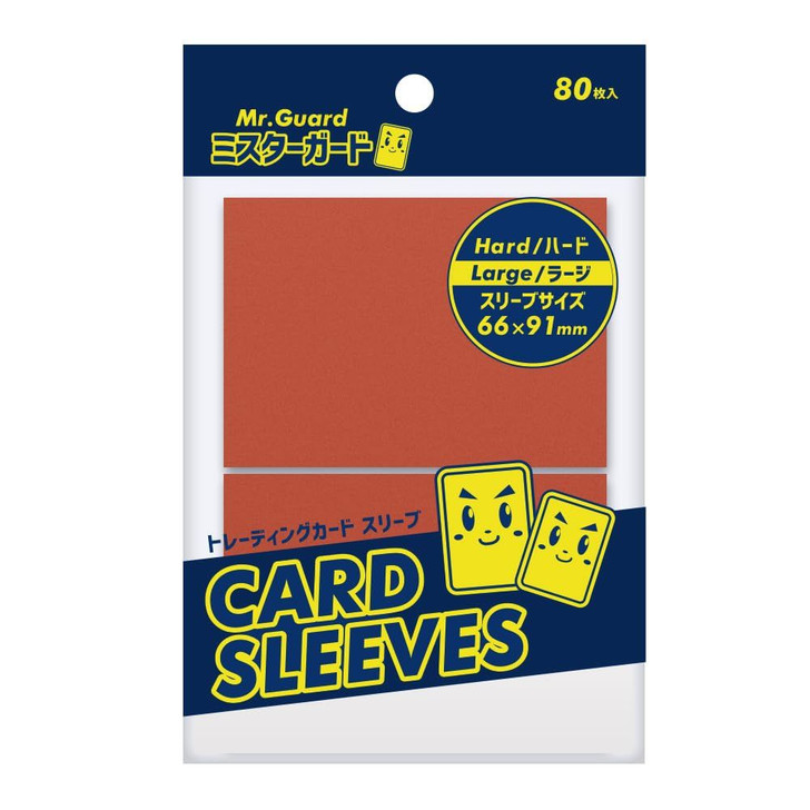 orange card sleeves MATTE Prime Sleeves: sports cards Mister Guard Sleeves Orange Embossed