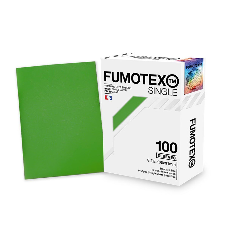 Fumotex Single Sleeve Green Garnet 100 Pieces