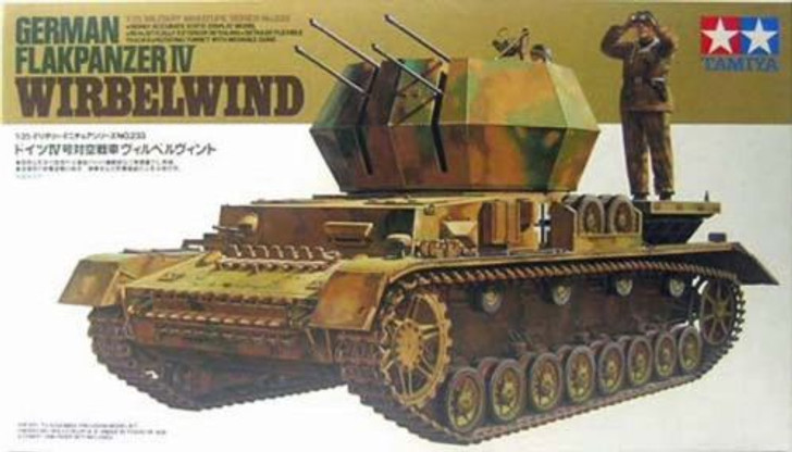 Tamiya 35233 WWII German Tank Flakpanzer IV Wirbelwind 99 1/35 Scale Kit