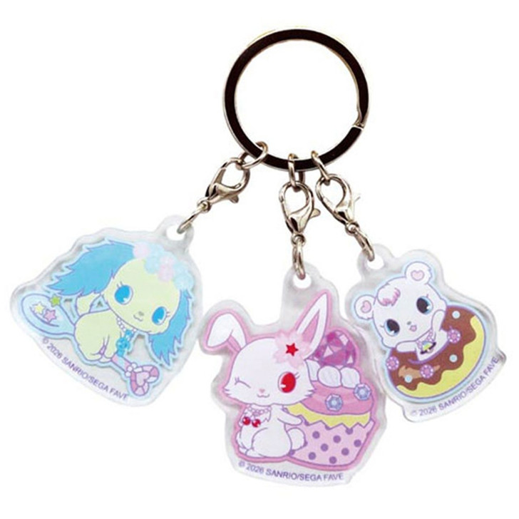 HASEPRO Jewelpet Three Linked Acrylic Key Holder A