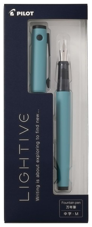 Pilot Lightive Fountain Pen - Turquoise Medium Nib