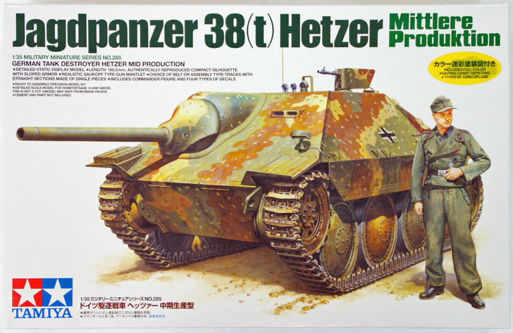 Tamiya 35285 Jagdpanzer 38(t) Hetzer Mittlere Produktion 1/35