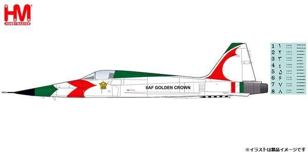  Hobby Master 1/72 Scale F-5E Tiger II Imperial Iranian Air Force Golden Crown No 1 to 8 Decals Included 
