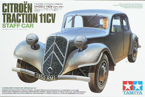 Tamiya 35301 Citroen Traction 11CV Staff Car 1/35 Scale Kit (4950344353019)