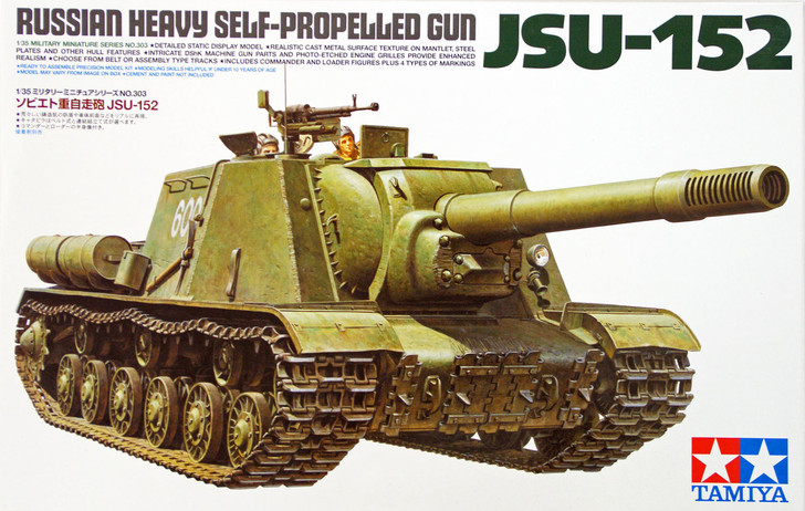 Tamiya 35303 Russian Heavy Self-Propelled Gun JSU-152 1/35 Scale Kit (4950344353033)