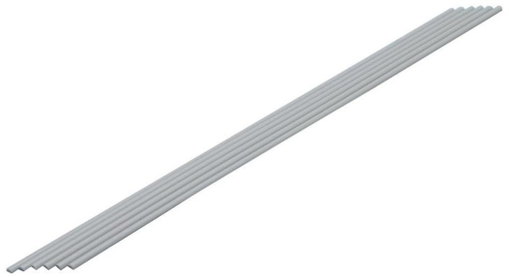 Wave Half Round Rod Gray
