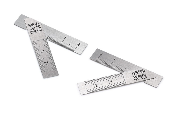 Wave HG T Square Short Type Set Of 2 45 Degree