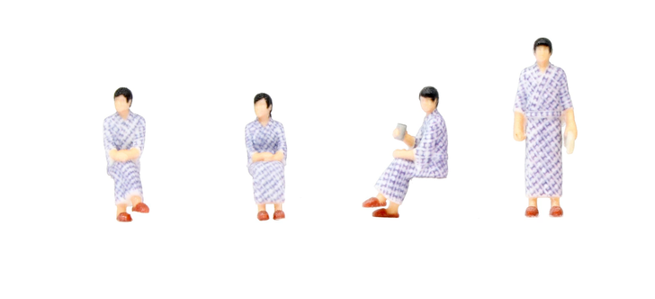 Kato 6-537 HO Passenger Figures in Yukata (HO scale)