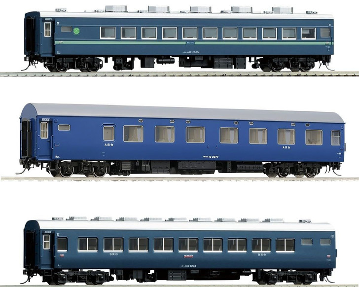 Takara Tomy Tomytec Tomix HO Scale Jnr 10 Series (express Tsugaru) Set Model Train Passenger Cars HO-9139