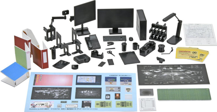Takara Tomy Tomytec 1/12 Scale Little Armory LD054 Desk Work Tools A2 Unpainted Assembly Runner Kit 337096