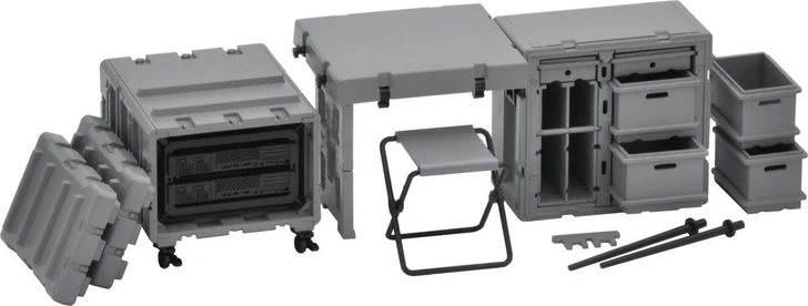  Takara Tomy Tomytec 1/12 Little Armory LD055 Field Desk A3 Unpainted Assembly Runner Kit 337089 