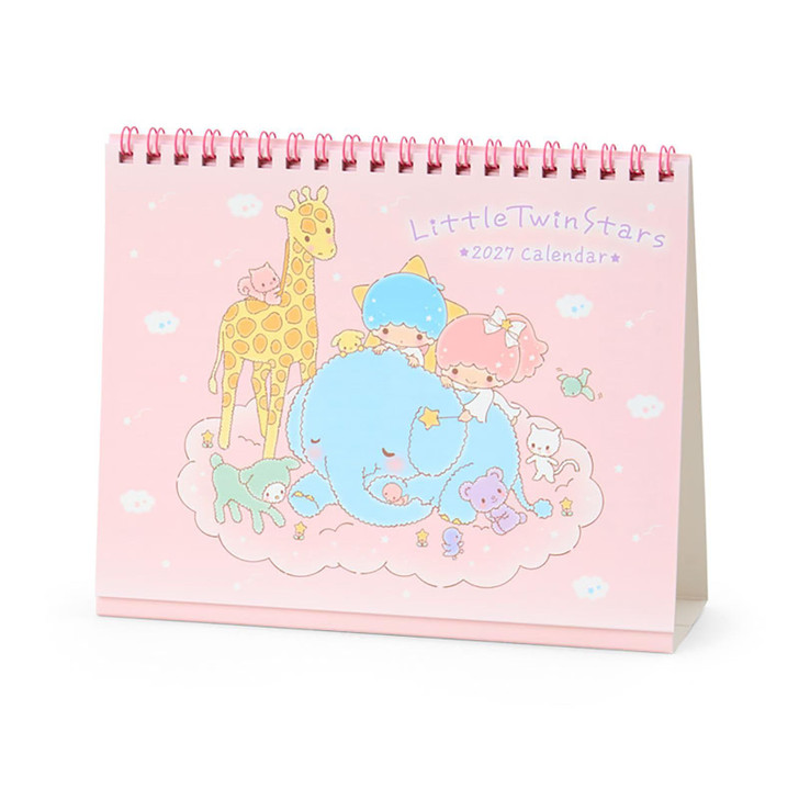 Sanrio LittleTwinStars Ring Calendar 2027 Kiki Lala With Rokuyo And Moon Phases Desktop 921271