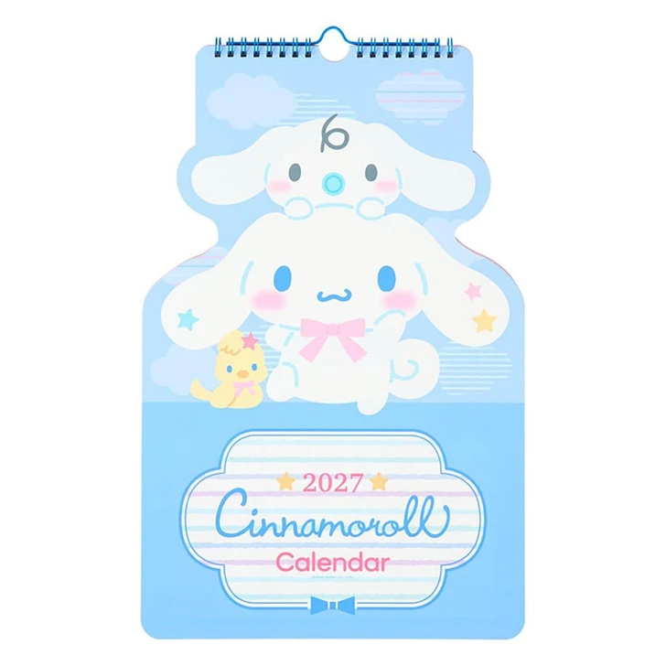  Sanrio Cinnamoroll Character Shaped Calendar 2027 Wall Hanging Type 922129 