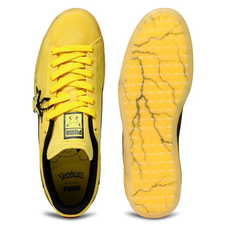  Pokemon Center Original Puma Pokemon Suede Pikachu Sneakers 