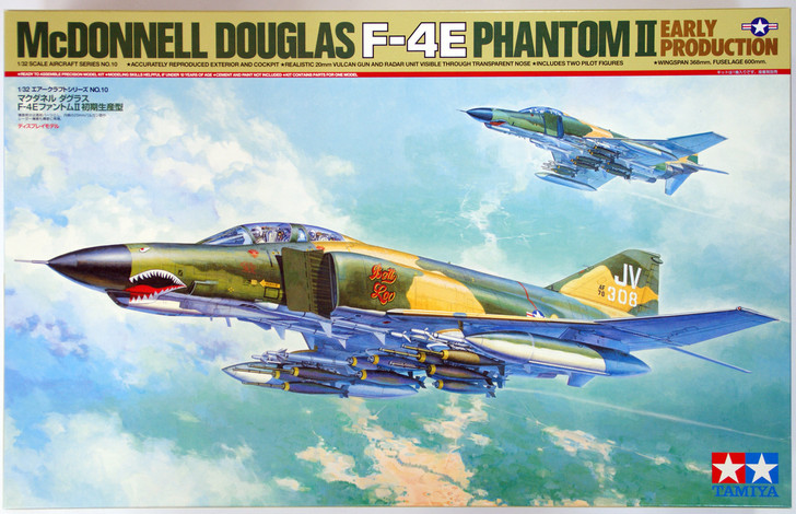 Tamiya 60310 McDonnell Douglas F-4E Phantom II Early Prod. 1/32 Scale Kit (4950344603107)