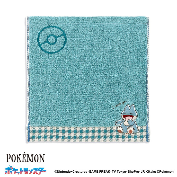 Pokemon Center Original Towel Handkerchief I Choose You Snubbull Munchlax