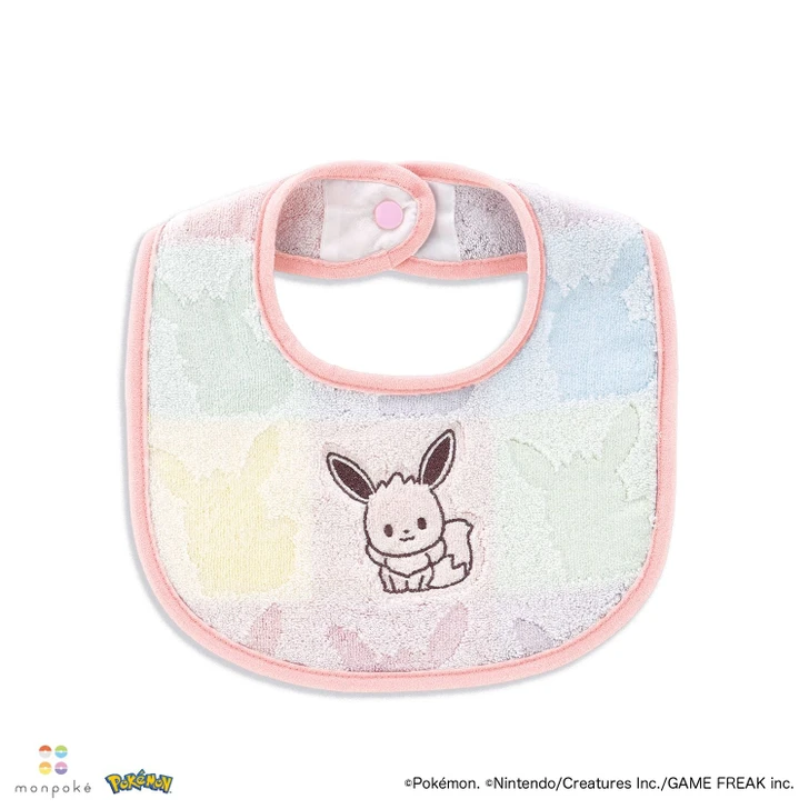 Pokemon Center Original Monpoke Bib Who Is It? Pink Eevee