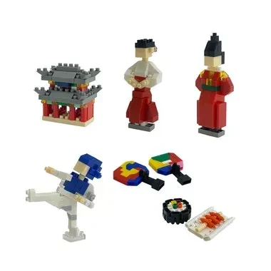 Kawada TITLE Kawada-PRE-ORDER - NBMC 104 Nanoblock Mini Nano Korea Single