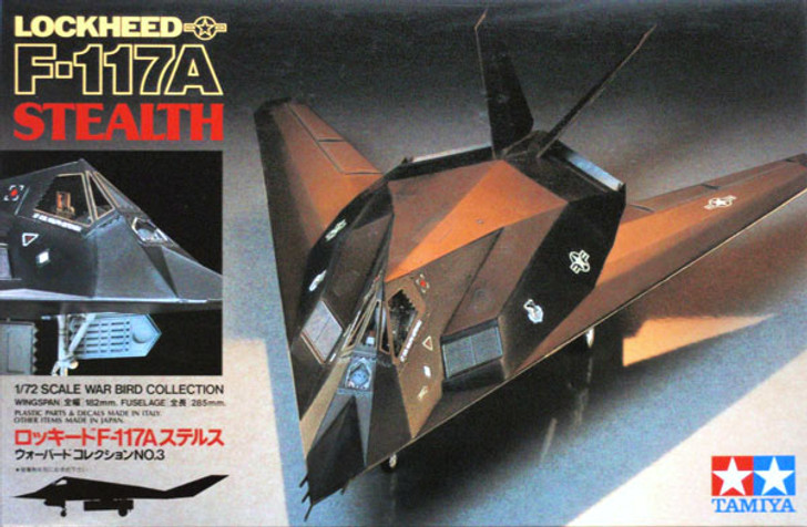 Tamiya 60703 LOCKHEED F-117A STEALTH 1/72 Scale Kit