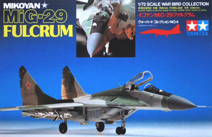 Tamiya 60704 Mikoyan MIG-29 Fulcrum 1/72 Kit