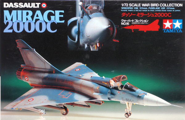 Tamiya 60716 Dassault Mirage 2000C 1/72 Kit (4950344607167)