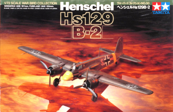 Tamiya 60730 Henschel Hs129 B-2 1/72 Kit