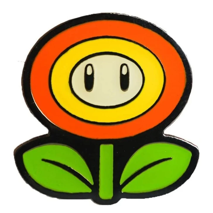 Ishikawa Toy Super Mario Pins Fire Flower