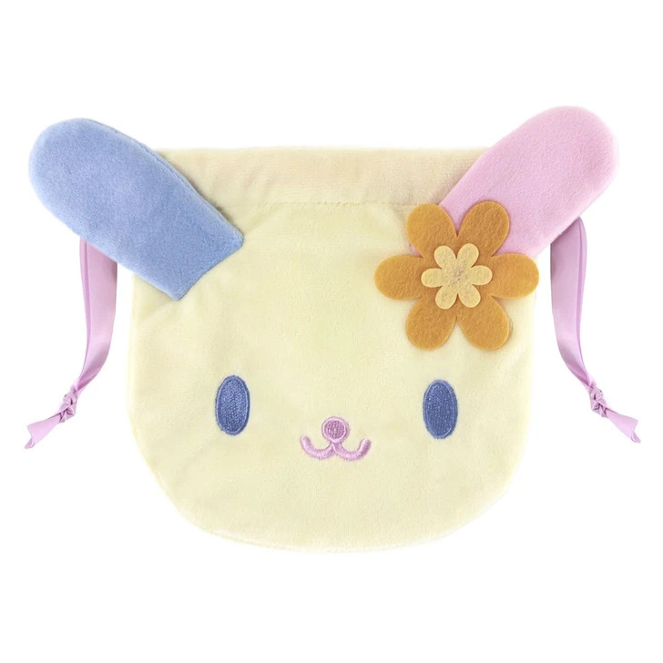 T's Factory Sanrio Plush Drawstring Pouch Usahana