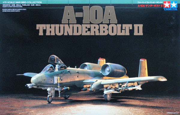 Tamiya 60744 A-10A Thunderbolt II  1/72 Scale Kit (4950344061808)