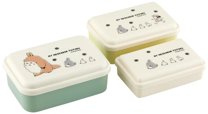 Skater Nesting Sealable Storage Container Three Piece Set My Neighbor Totoro Marching 26
