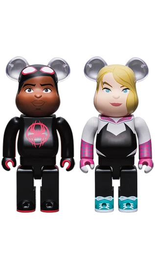 Medicom MARVEL Spider-Man: Spider-Verse / Happy Kuji BE@RBRICK FULL SET (100pcs)